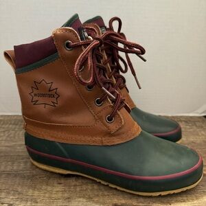 Woodstock Thermo Lite Shasta Tie Vintage Duck Ankle Boots